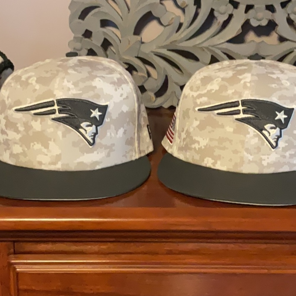 New England Patriots Salute to Service never worn- fitted 7 1/2 baseball cap - Picture 11 of 15